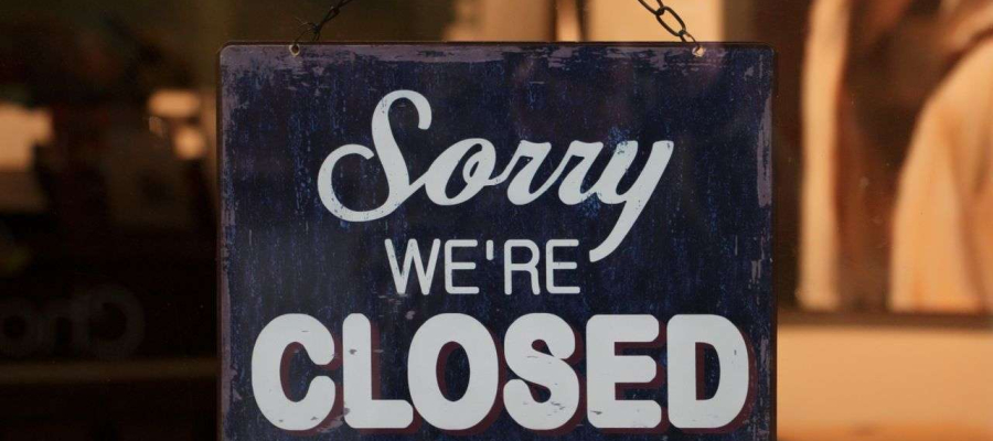 Sorry Were Closed Sign