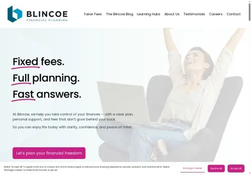 Website Image of Blincoe Financial Planning Limited