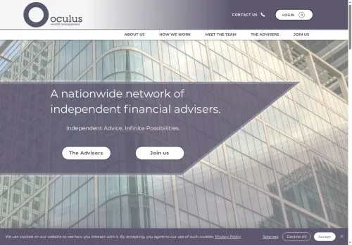 Website Image of Oculus Wealth Management (westminster) Limited