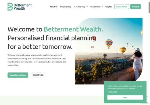 Website Image of Betterment Wealth Limited