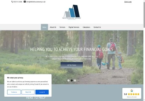 Website Image of Whitehouse Money LTD