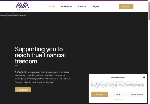Website Image of AVA Wealth LTD