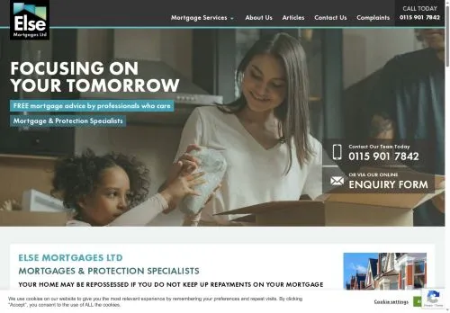 Website Image of Else Mortgages LTD