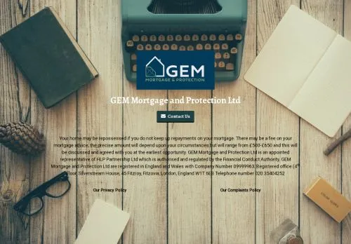 Website Image of GEM Mortgage and Protection LTD