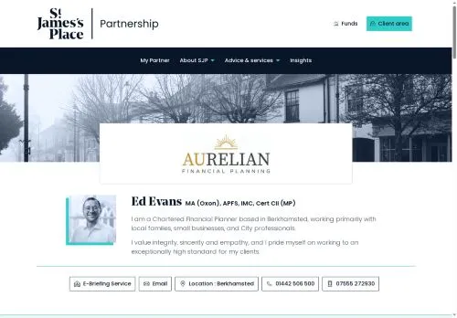 Website Image of Aurelian Financial Planning LTD