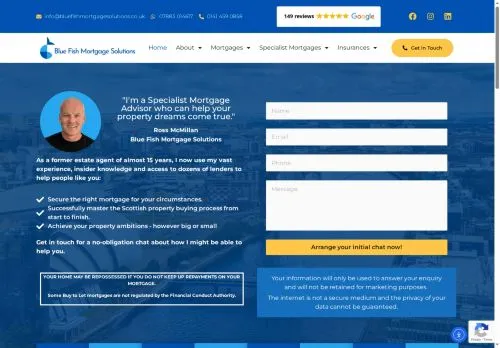 Website Image of BLUE FISH MORTGAGE SOLUTIONS LIMITED