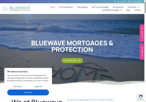 Website Image of Bluewave Mortgages and Protection LTD
