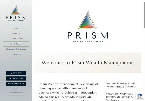 Website Image of Prism Wealth (hertford) LTD