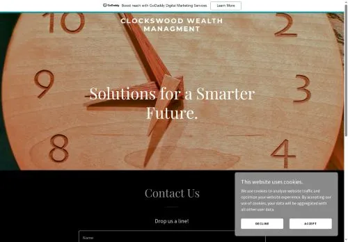 Website Image of Clockswood Wealth Management Limited