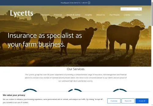 Website Image of Lycetts Financial Services Limited