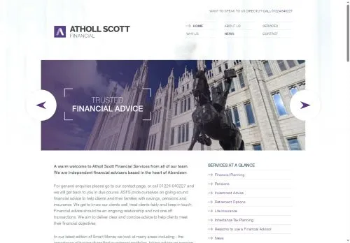 Website Image of Atholl Scott Financial Services Limited