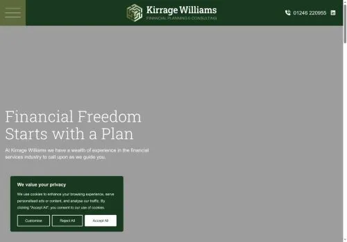 Website Image of Kirrage Williams Limited