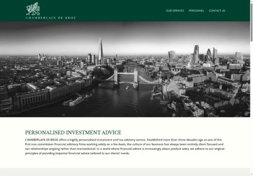 Website Image of Chamberlain De Broe Limited