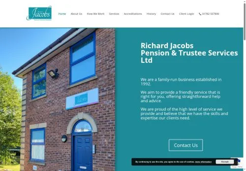 Website Image of Richard Jacobs Pension and Trustee Services Limited