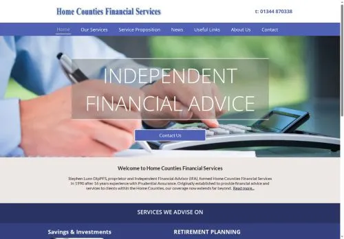 Website Image of Home Counties Financial Services