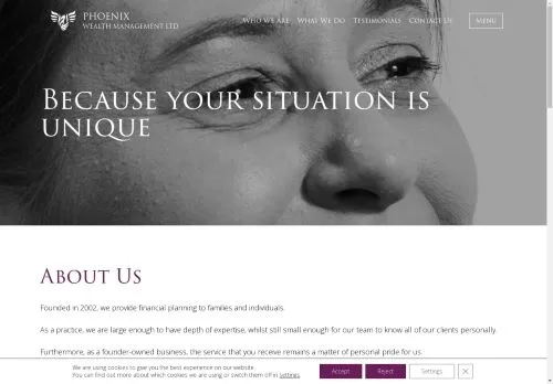 Website Image of Phoenix Wealth Management LTD.