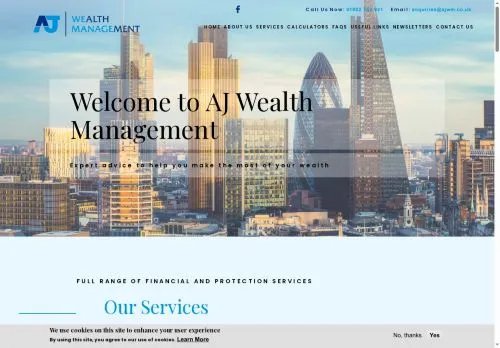 Website Image of A.j. Wealth Management Limited