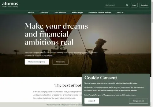 Website Image of Atomos Financial Planning Limited