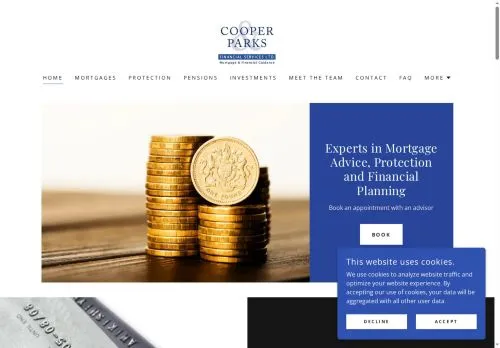 Website Image of Cooper & Parks Financial Services Limited