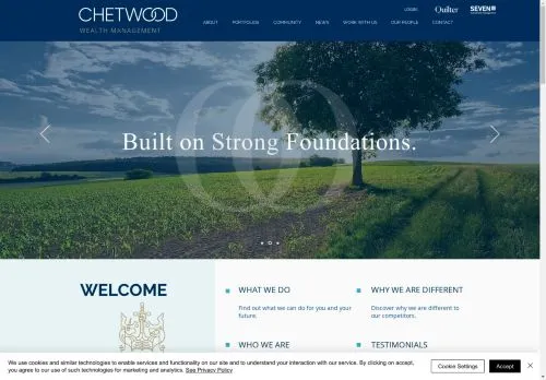 Website Image of Chetwood Wealth Management LTD