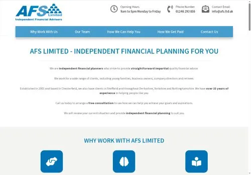 Website Image of AFS Limited