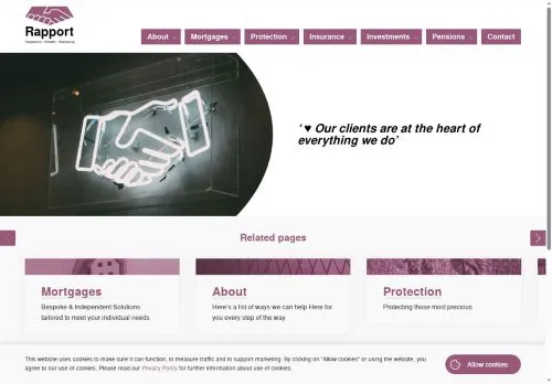 Website Image of Rapport Financial Strategists Limited
