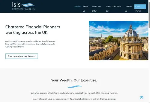 Website Image of Isis Financial Planners Limited
