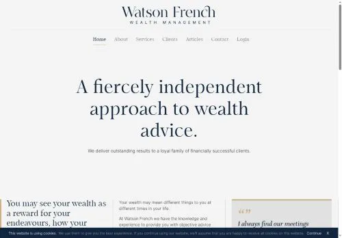 Website Image of Watson French Limited