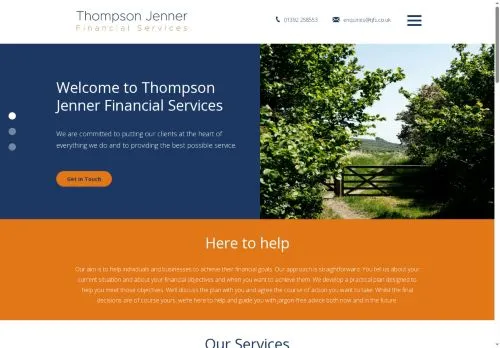 Website Image of Thompson Jenner Financial Services Limited