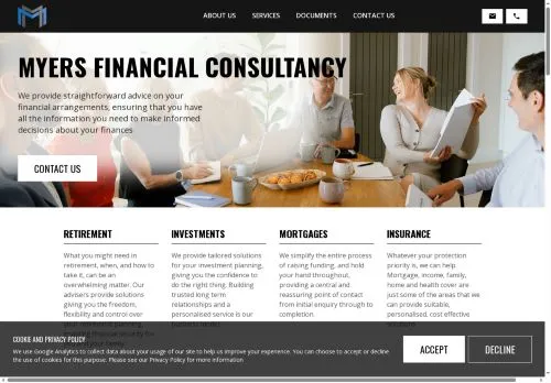 Website Image of Myers Financial Consultancy Limited