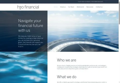 Website Image of H2o Financial Services Limited