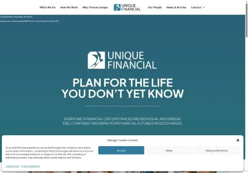 Website Image of Unique Financial Planning Limited