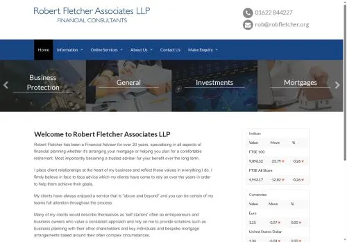 Website Image of Robert Fletcher Associates LLP