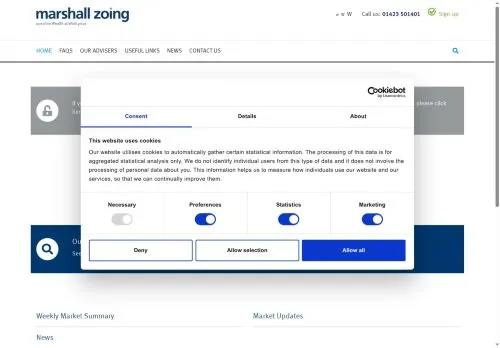 Website Image of Marshall Zoing Limited