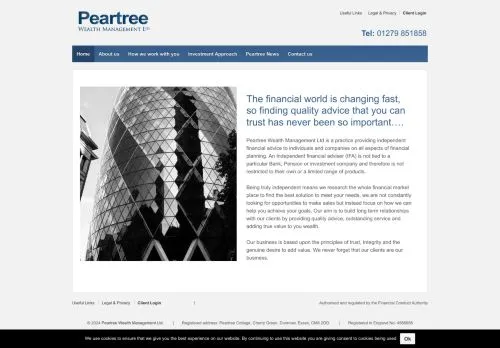 Website Image of Peartree Wealth Management LTD