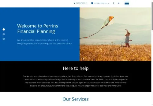Website Image of Perrins Financial Planning Limited