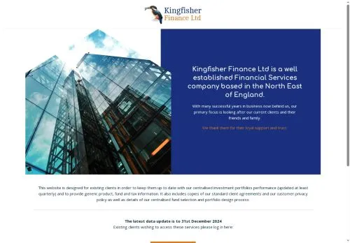 Website Image of Kingfisher Finance Limited