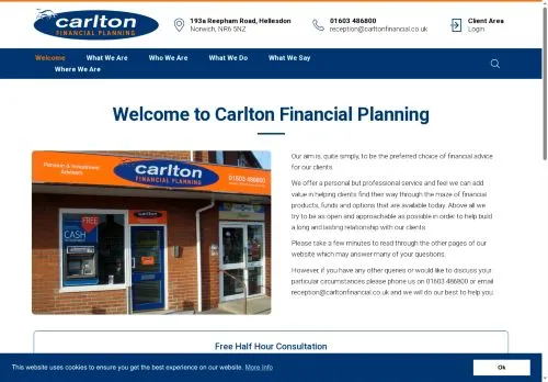 Website Image of Carlton Financial Planning LTD
