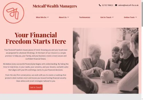 Website Image of Metcalf Wealth Managers LTD