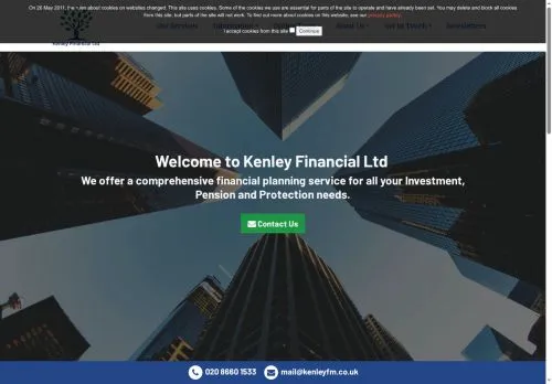 Website Image of Kenley Financial Limited