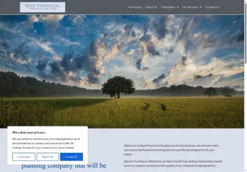 Website Image of Reed Financial LTD