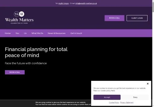 Website Image of Wealth Matters Limited