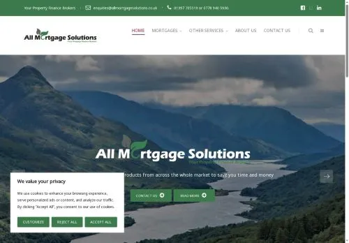 Website Image of All Mortgage Solutions