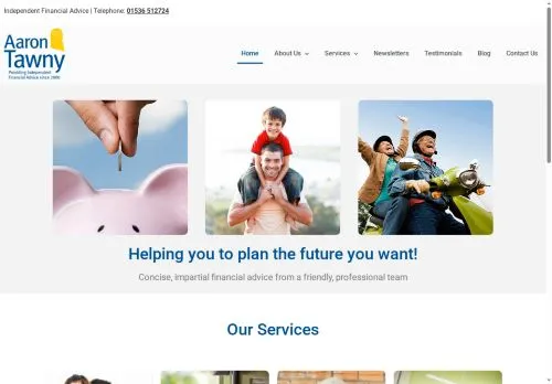 Website Image of Aaron Tawny Mortgages Limited