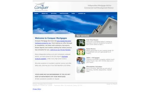 Website Image of Conquer Mortgage Services LTD