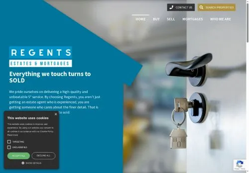 Website Image of Regents Estates & Mortgages LTD