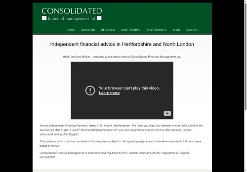 Website Image of Consolidated Financial Management Limited