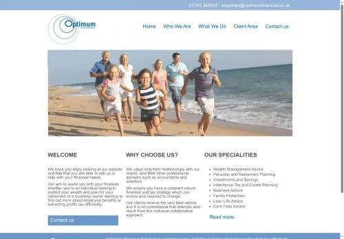 Website Image of OPTIMUM FINANCIAL ADVISORS LIMITED