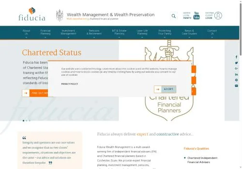 Website Image of Fiducia Wealth Management Limited