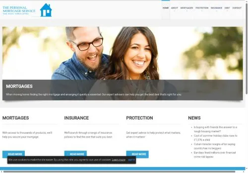 Website Image of The Personal Mortgage Service